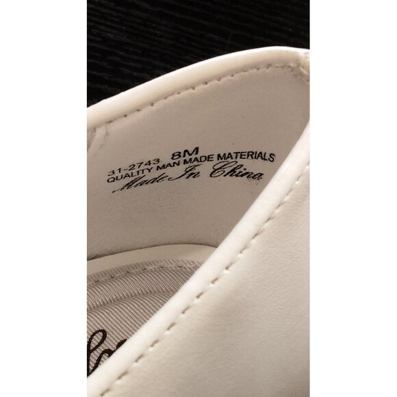 Easy Street Entice Size 8M Pumps Ivory Low Heel Dress Shoes Square Toe Comfort - Picture 6 of 14